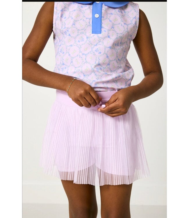 courtside kids Lavender Pleated Skort