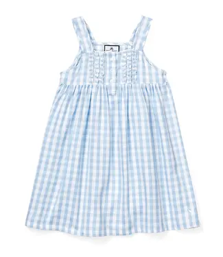 Petite Plume Blue Gingham Charlotte Nightgown