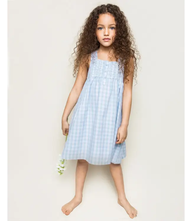 Blue Gingham Charlotte Nightgown