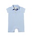 Me & Henry Blue Pique Polo Romper