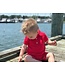 Red Pique Polo Romper