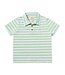 Me & Henry Lime/White/Blue Stripe Polo