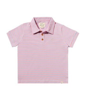 Me & Henry Lilac/Pink Striped Polo