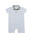 Me & Henry Blue/White Stripe Woven Romper