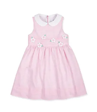 Florence Eiseman Linen Look Dress with Flowers