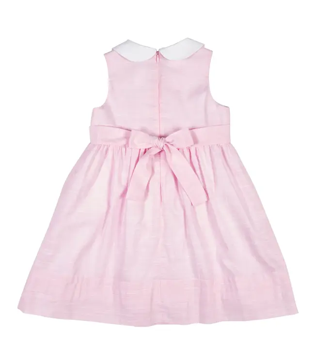 Linen Look Dress with Flowers