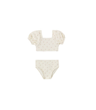 Quincy Mae Ivory Petit Fleur Zippy 2 Pc. Swimsuit