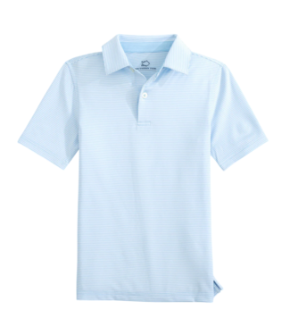 Southern Tide Clearwater Blue Meadowbrook Stripe Polo