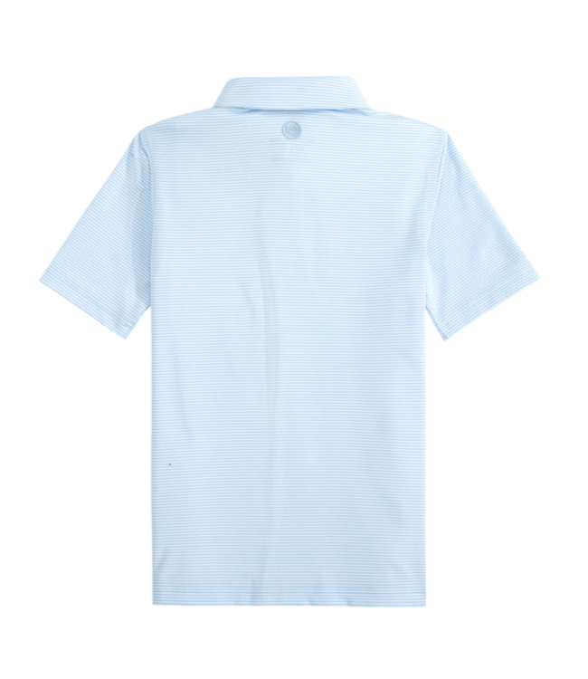 Southern Tide Clearwater Blue Meadowbrook Stripe Polo