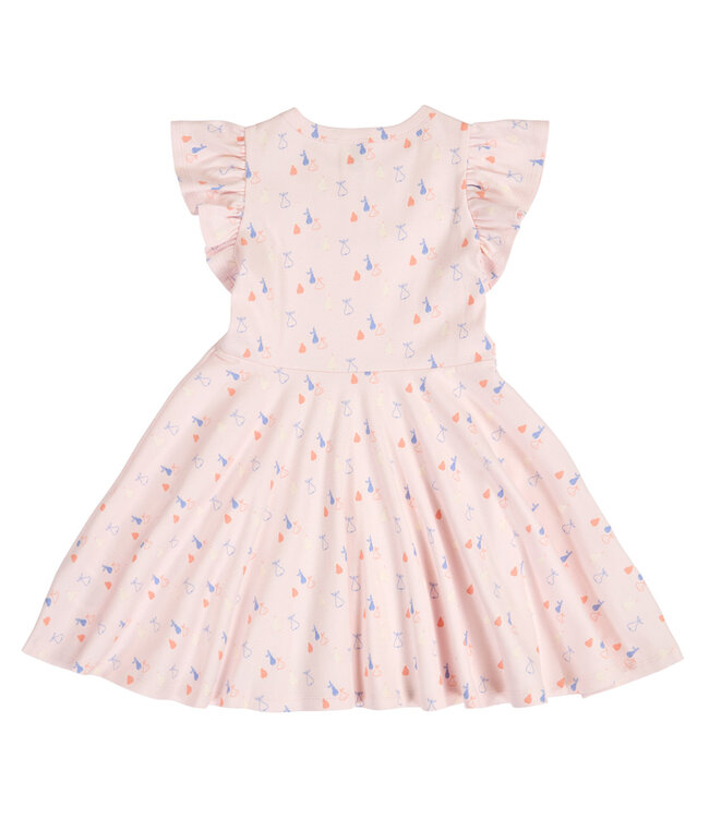 Primrose/Shell Blue Picnic Frill S/S Swing Dress