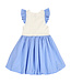 Tofu/Nectar/Shell Blue Spring Frill Bubble Dress
