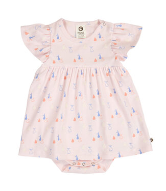 Primrose/Shell Blue Picnic Frill S/S Body Dress