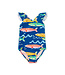 Tea Collection Sardinas Del Mar Ruffle One Pc. Swimsuit
