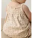 Quincy Mae Ecru Strawberries Smocked Tank Bloomer Set