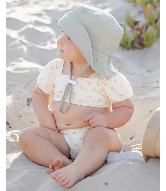 Quincy Mae Ivory Petit Fleur Zippy 2 Pc. Swimsuit