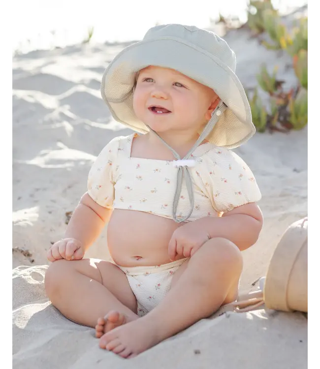 Quincy Mae Ivory Petit Fleur Zippy 2 Pc. Swimsuit
