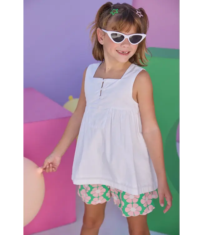 Pimlico Punch Shirred Shorts
