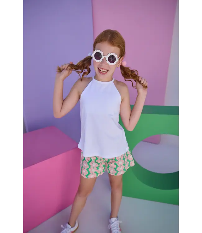 Pimlico Punch Shirred Shorts