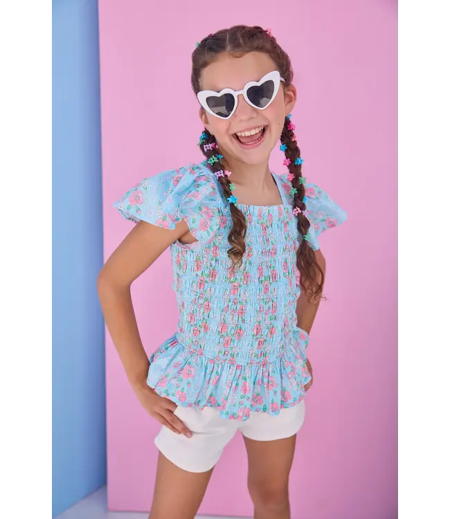 Bisby Meadow Marguerite Floral India Top