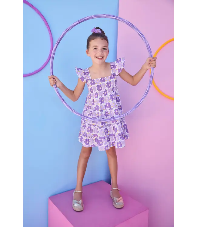 Bisby Piccadilly Purple Twirl Dress