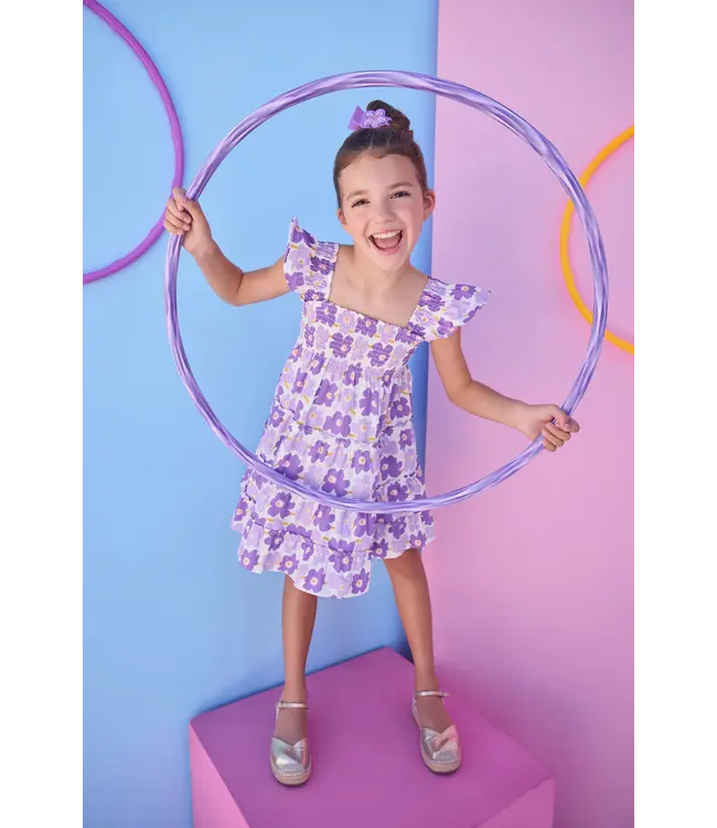 Bisby Piccadilly Purple Twirl Dress