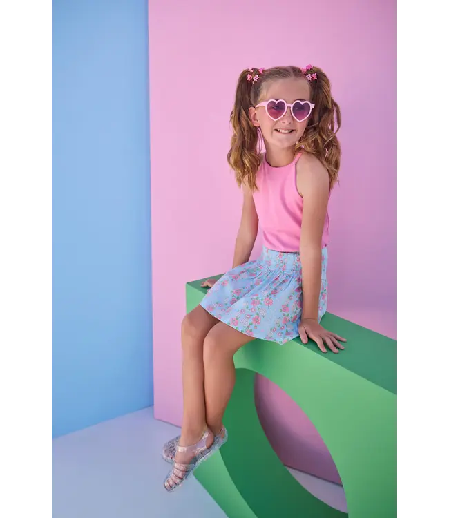 Bisby Meadow Marguerite Floral Smocked Waist Skirt