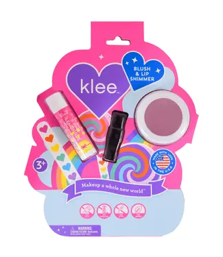 Klee Rainbow Glitz Pinwheel Blush & Lip Shimmer Set