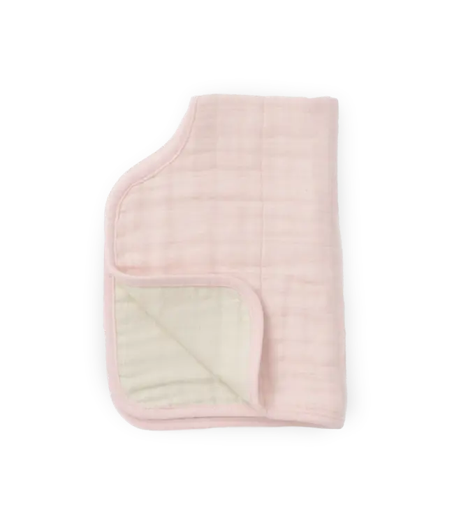 Cotton Muslin Burp Cloth Light Pink