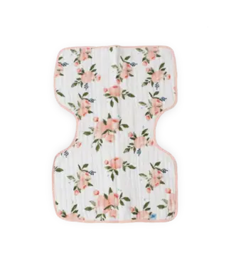 Little Unicorn Cotton Muslin Burp Cloth Watercolor Roses