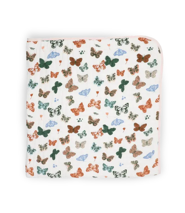 Original Cotton Muslin Quilt - Butterflies