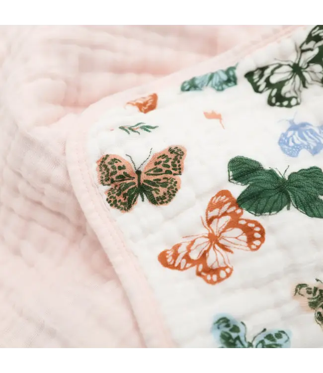 Original Cotton Muslin Quilt - Butterflies