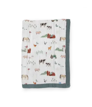 Little Unicorn Cotton Muslin Baby Quilt