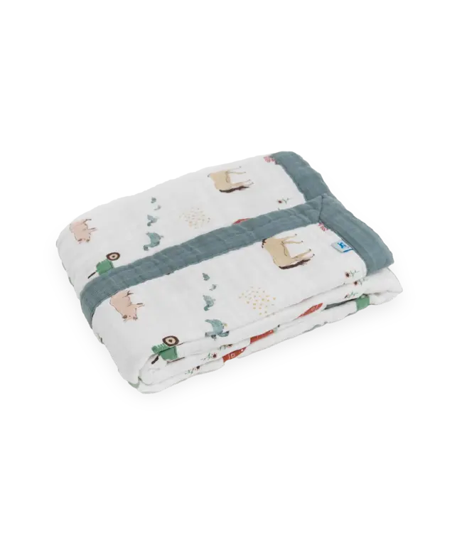 Little Unicorn Cotton Muslin Baby Quilt