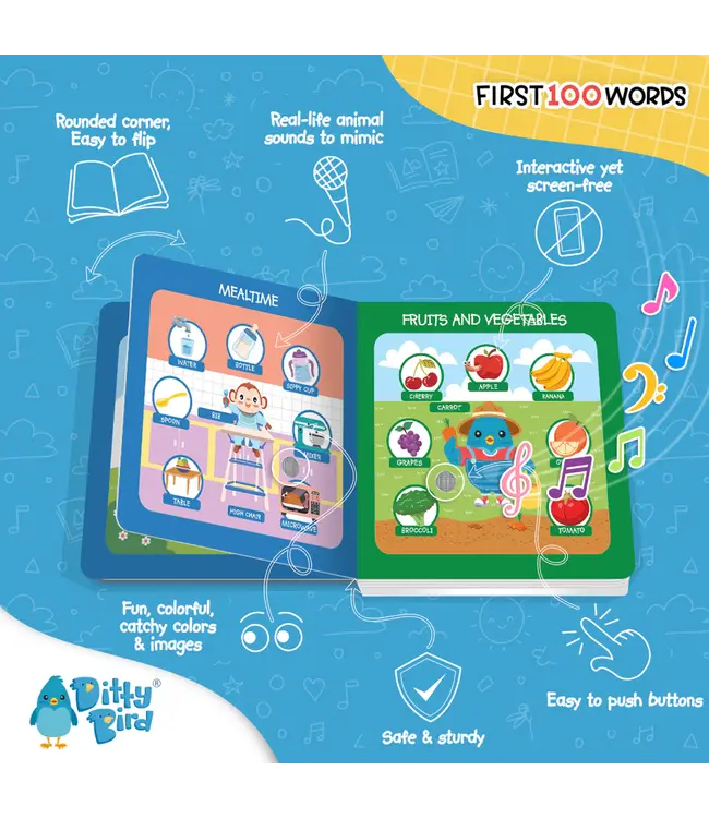 Ditty Bird Book First 100 Words
