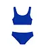 Limeapple Blue Fay Crinkle Tankini