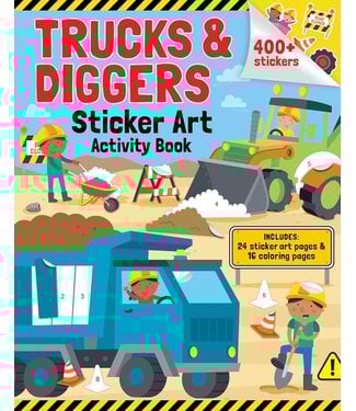 house of marbles Trucks and Diggers Sticker Art