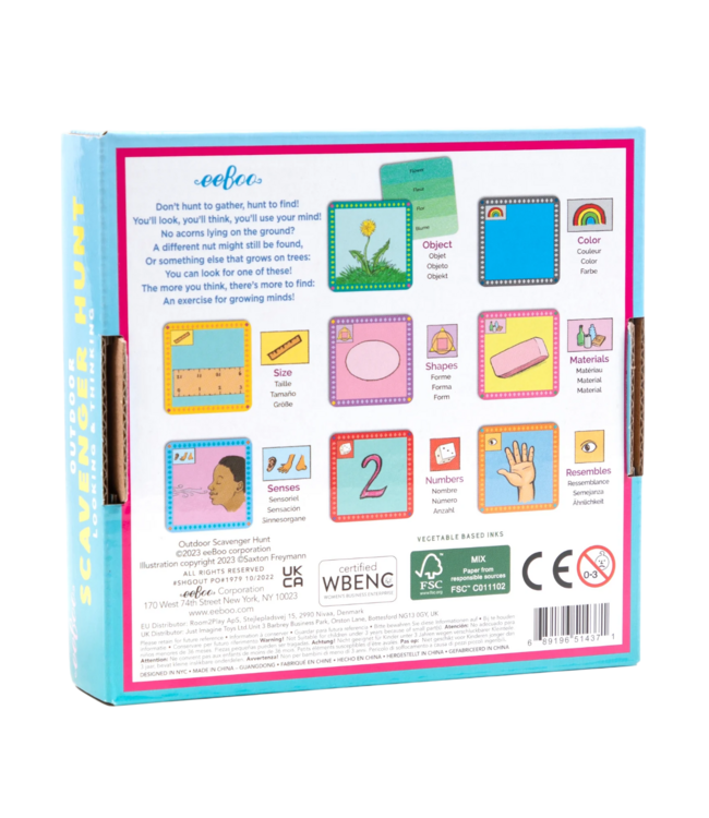 Outdoors Scavenger Hunt Game