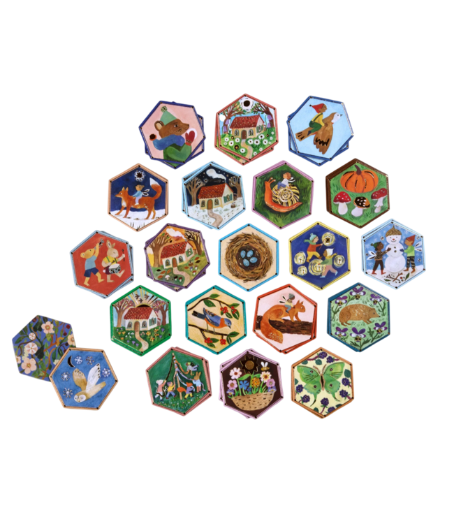 eeboo Cottage Fairies Hex Matching Game