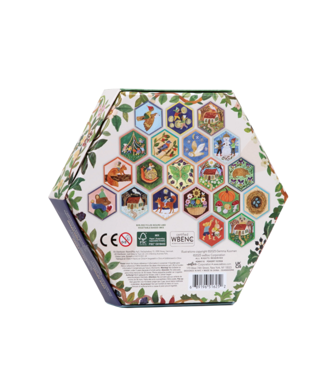 eeboo Cottage Fairies Hex Matching Game