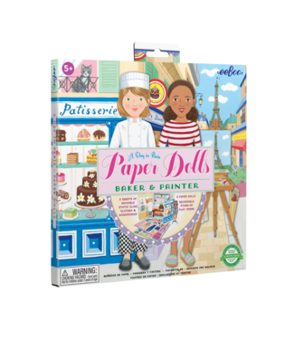 eeboo A Day in Paris Paper Doll Set