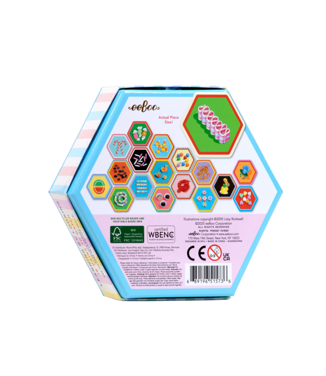 eeboo Candy Little Hex Matching Game