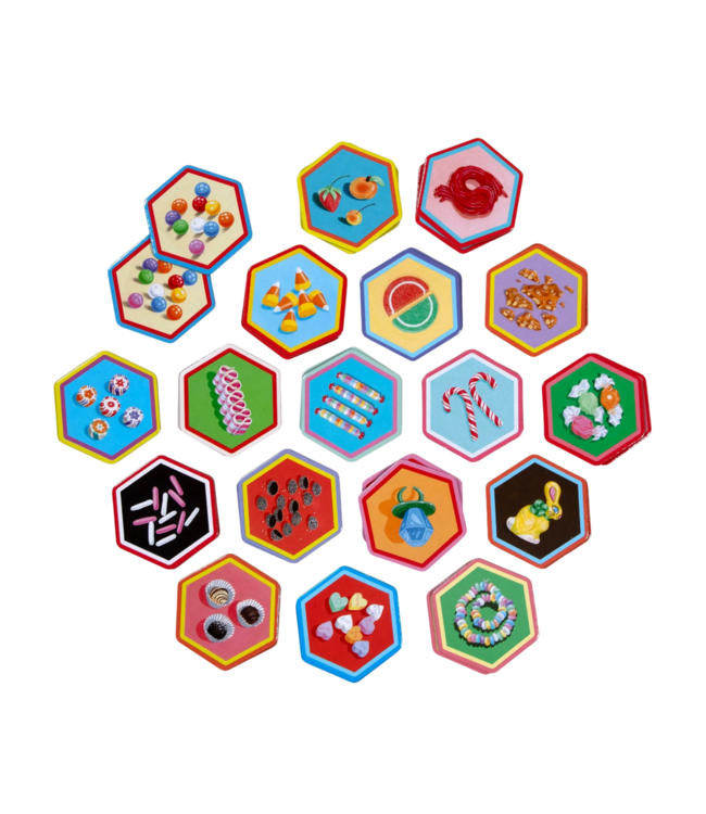 eeboo Candy Little Hex Matching Game