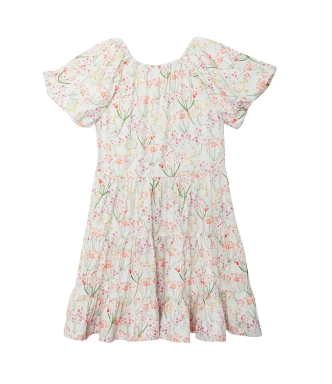 Mabel and Honey Orange Springtime Garden Dress