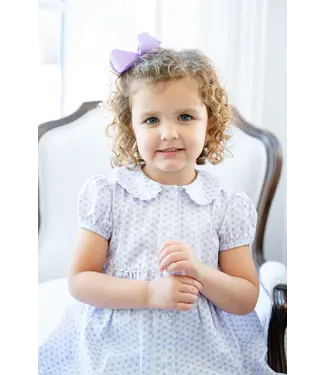 Ruth and Ralph Purple Floral Button Front Dress