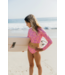 Magenta Punch Waves 4 Days Rash Guard Bikini