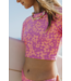 Feather 4 Arrow Magenta Punch Waves 4 Days Rash Guard Bikini