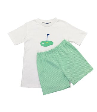 Saltwater Boys Co. Green Stripe Golf 2 Pc. Set