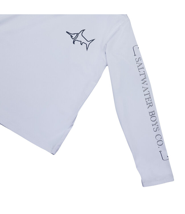 Saltwater Boys Co. White Tybee Rash Guard
