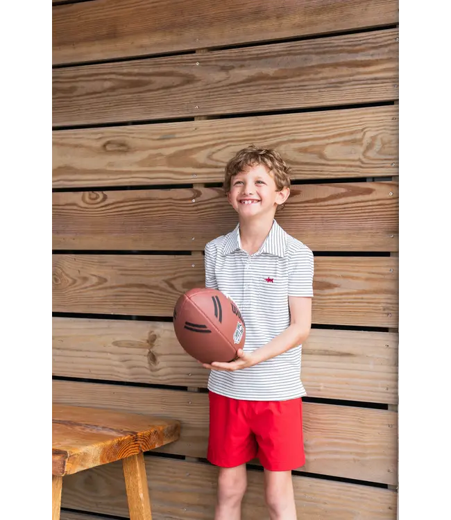 Saltwater Boys Co. Red Topsail Performance Shorts