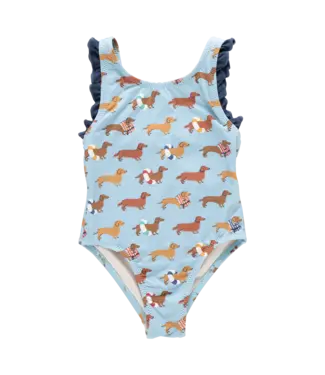 Pink Chicken Dachshunds Sylvie Swimsuit